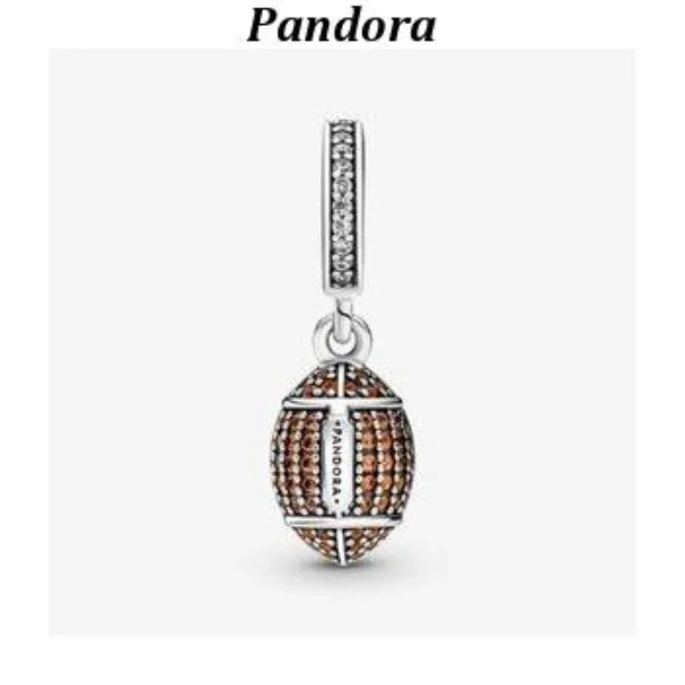 Authentic Pandora American Football Dangle Charm